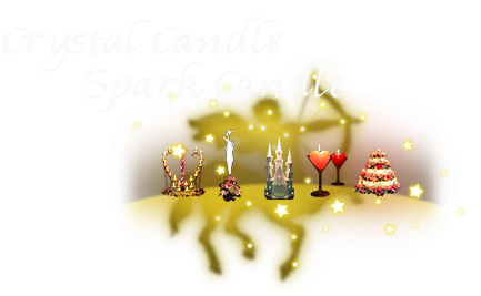 Crystal candle・Spark candle